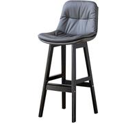 Téle-Barres de Dossier de comptoir, tabourets de Cuisine de Cuisine en Cuir synthétique Moderne Tabouret de Cuisine de Cuisine avec des Cuisses de Bois (Salle à Manger de l'îlot de Cuisine)