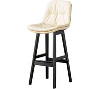 Téle-Barres de Dossier de comptoir, tabourets de Cuisine de Cuisine en Cuir synthétique Moderne taboutiers de Cuisine de Cuisine avec des Jambes en Bois (Salle à Manger de l'îlot de Cuisine) (1