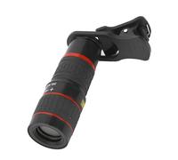 Tele Lens 20X, TELEZOOM Lens Long Focus Focus Objectivement Lentille de L'objectif de Téléphone Portable avec Un de Téléphone Portable pour la Tablette Smartphone PC Black