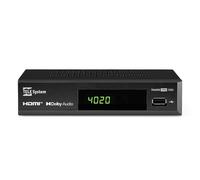 Tele System Décodeur Numérique Terrestre et Satellite 2024 TS4020 Pro, DVB-T/T2 et DVB-S/S2 HEVC HD HDR10 HLG,Décodeur TV avec Une Seule télécommande.