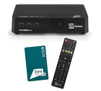 Tele System Satellite Decoder TS9018HEVC Tivùsat HD Classic : Accès à Plus de 70 chaînes HD gratuites, Serie A sur DAZN Zone, Mise à Jour Automatique des chaînes - Smartcard Incluse