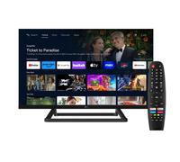 TELE System Smart TV 24 inch TS24FL SMG14 Android TV, DVB-T2, Chromecast intégré, Certified CAM tivùsat HD, 12V DC/220V AC, Télécommande avec contrôle Vocal Google Assistant