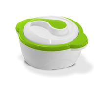 TELE WELT Bol isotherme avec couvercle, vert [capacité de 5 litres] avec récipient chauffant pour garder les aliments au chaud jusqu'à 4 heures - Bol isotherme de 26 cm de diamètre