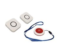 Téléavertisseur de soignant - QIILU - Modèle 2 en 1 - 38 mélodies - Longue portée 330m - Bouton SOS