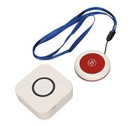 Téléavertisseur sans Fil pour Personnes âgées, Bouton D'appel sans Fil pour Personnes âgées, Système D'aide au Patient, 1 Bouton D'appel, 1 Récepteur, 4 Niveaux de Volume.