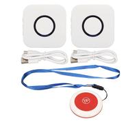 Téléavertisseur sans fil pour soignant 2 pour 1, bouton d'alerte de Transmission longue distance à Volume réglable pour système d'alerte d'infirmière