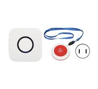 Téléavertisseur sans fil pour soignant, 4 niveaux de Volume, bouton d'alerte SOS étanche, système d'appel d'infirmière pour hôpital et Restaurant, prise US 100-240V