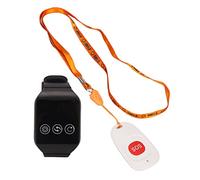 Téléavertisseur sans Fil pour Soignant, Bouton D'appel SOS, Système D'alerte à Distance pour Infirmière, Signal de Vibration Stable avec Cordon pour Les Hôpitaux pour Patients âgés