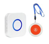 Téléavertisseur sans Fil pour Soignant Système D'appel Un à Un 1 Boutons/émetteurs D'appel SOS 1 Récepteurs Système pour la Maison/Personnel 330 M / 1082,68 Pieds