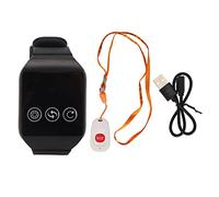 Téléavertisseur Soignant, Système D'appel sans Fil SOS Sécurité Personnelle Système D'alerte Infirmière Bouton D'appel Bouton Panique avec Lanière et Récepteur 1 Pièces