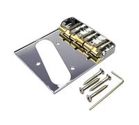 Telecaster Chevalet chromé avec selles en laiton compensé et côtés coupés pour guitare Fender Tele