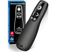 Télécommande 2 en 1 USB de type C pour présentation PowerPoint, Powerpoint Clicker avec Hyperlink et contrôle du volume PowerPoint Slide Advancer pour Mac, ordinateur, ordinateur portable