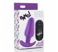 Télécommande 21X Plug Anal Vibrant En Silicone - Violet