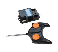 Télécommande 27 MHz 6 V/12 V pour voiture électrique pour enfant, contrôleur RC 4 voies avec portée de 10-15 m, pièce de rechange pour voiture jouet et buggy (FY-12 V 27 M Full set)