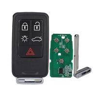 Télécommande 5Boutons 433Mhz pour Volvo S60 V60 S80 XC70 XC60 V70 2008-2017 | FCC ID:KR55WK49264 ID46 PCF7953 Chip, Accessoires de télécommande de Voiture avec Lame