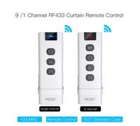 Télécommande 9/1 canaux RF433 pour commutateur de rideau WiFi RF, Module de stores roulants, accessoires de rideau, émetteur pour maison intelligente