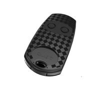 Télécommande à 2 canaux à apprentissage automatique pour ouvre-porte de garage, noire, design compact et durable