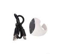 Télécommande à anneau de défilement au design élégant offrant une expérience de production vidéo améliorée grâce à des commandes intelligentes et des fonctionnalités de gestion du son (blanc)
