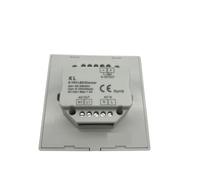 Télécommande à bouton variateur 0-10 V Panneau variateur LED 220 V à 0-10 V Panneau LED à gradation Contrôleur de boîtier inférieur(0 10V knob panel R1 black)