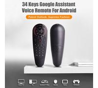 Télécommande à commande vocale sans fil G30S Air Mouse, 33 touches, 2.4G, apprentissage IR, détection gyroscopique, pour Android TV Box X96 H96