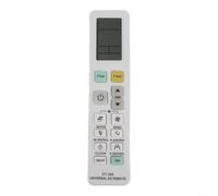 Télécommande AC de rechange Interface anglaise ergonomique Construction ABS Double support de communication et capacité de rétention de mémoire (KT-16E)