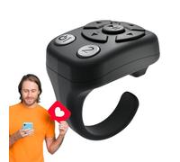 Télécommande au pouce pour téléphone, tourne-page pour téléphone - Obturateur à distance pour portable sans fil,Télécommande pour obturateur selfie pour photographier, réglage du volume, lik