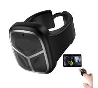 Télécommande avec anneau de doigt rechargeable : bouton de contrôle de l'obturateur de la caméra sans fil, appareil pour selfies avec iOS du téléphone, changement de page avec technologie