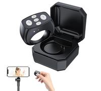 Télécommande avec les doigts - Blue Tooth Control Page Turner avec étui de chargement - Contrôleur coulissant pour l'enregistrement vidéo de la caméra