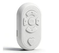 Télécommande Bluetooth 4.0 Compatible for iOS & Android, Tourneur de Page sans Fil du Bout des Doigts, Bouton D'obturateur de Caméra de Charge de Type (Blanc)
