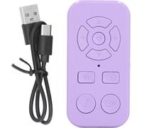 Télécommande Bluetooth côté Turner 9 boutons Smartphone défilement rechargeable sans fil auto-enregistrement vidéo clicker pourpre