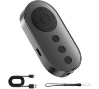 Télécommande Bluetooth, Déclencheur Photo Zoom Smartphone, Tourne Page Kindle & Kobo, Vidéo et Lecture iPhone Android (Noir)