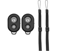 Télécommande Bluetooth d'obturateur de Caméra vec Dragonne,Cliceur Photo Bluetooth Compatible avec i-OS et Android/Phone/Pad/et Autres[2PCS](Q564)