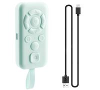 Télécommande Bluetooth portable pour appareil photo avec retardateur, bouton de déclenchement, contrôleur sans fil vert clair