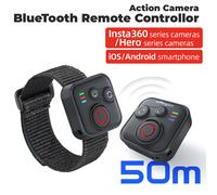Télécommande Bluetooth pour Insta360 X5/X4/Ace Pro 2 et GoPro Hero 13/12/10 pour iOS et Android avec bracelet de poignet