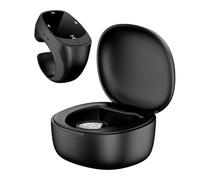 Télécommande Bluetooth pour téléphone Portable - Contrôleur Selfie Double Mode et Tourne-Page Automatique avec Support caché (Noir)