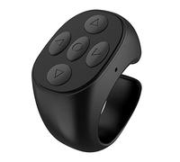 Télécommande Bluetooth pour tourne-page du bout des doigts - Obturateur à distance portable pour selfie pour défilement vidéo, distance de télécommande de 10 m