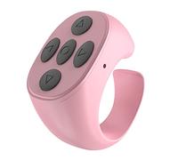 Télécommande Bluetooth pour tourne-page du bout des doigts - Obturateur à distance portable pour selfie pour défilement vidéo, distance de télécommande de 10 m