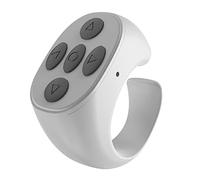 Télécommande Bluetooth pour tourne-page du bout des doigts - Obturateur à distance portable pour selfie pour défilement vidéo, distance de télécommande de 10 m