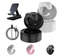 Télécommande Bluetooth sans fil, anneau de défilement à distance, anneau de défilement Bluetooth confortable, déclencheur/cliqueur, défilement des vidéos, contrôle du volume, pour iOS Android (2