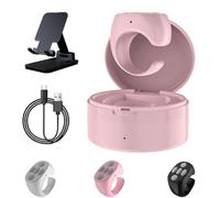 Télécommande Bluetooth sans fil avec anneau de défilement à distance, anneau de défilement Bluetooth confortable, déclencheur/cliqueur, défilement des vidéos, contrôle du volume, pour iOS Android