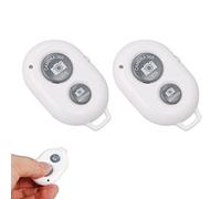 Telecommande Bluetooth, Télécommanded’obturateur, Obturateur à Télécommande Bluetooth, Compatible avec Apple iOS Et Android/iphone/ipad/Samsung/et Autres Phone,Blanc