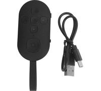 Télécommande Bluetooth Téléphone Page Turner Selfie Clicker mains libres pour smartphone -tablettes Noir