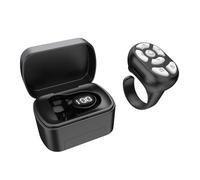 Télécommande Bluetooth TikTok Page Turner, Anneau de Défilement Clicker pour Nouvel Appareil Photo, Enregistrement Vidéo, Obturateur, Bouton Selfie, Télécommande au Doigt pour