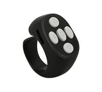 Télécommande Bluetooth TikTok Remote Control APP Page Turner pour iOS 15.0 pour Téléphone Portable Android 8.0, Smart Clicker, Rechargeable(Le Noir)