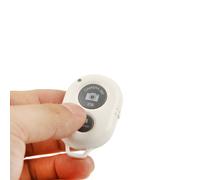 Télécommande Bluetooth Universelle Déclencheur Photo Smartphone Iphone 4 5 Blanc Yonis