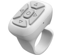Télécommande Bluetooth Video Page Turner Mobile Phone Camera Shutter Fingertip Controller White