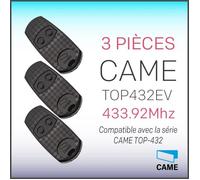 Télécommande - CAME - TOP432EV - 2 canaux - 433,92 MHz - Programmable - 3 pièces