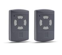 Télécommande Compatible pour Porte de Garage HORMANN 40,685MHz HSE2 HSM4 HSM2 HSE4 HS2 HS4 Bouton Gris (Lot de 2)