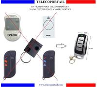 TELECOMMANDE COPIEUSE FAAC XT2 XT4 TML2 TML4 T2 T4 DL2 DL4 433Mhz OU 868Mhz - TELECOMMANDE MULTIFREQUENCE DE PORTAIL COULEUR NOIRE