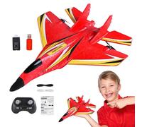 Télécommande d'avion - Avion RC avec lumière LED de 29 cm, jouet sans fil à l'épreuve de l'eau, jouet éducatif pour avins en plein air | Avion RC avec batterie remplaçable, pour
